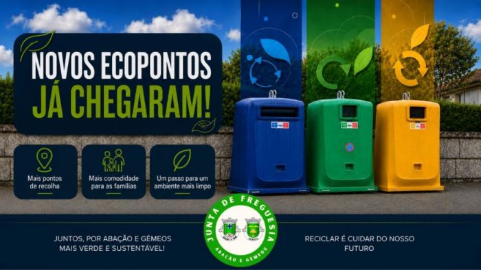 Novos Ecopontos em Aba&ccedil;&atilde;o e G&eacute;meos