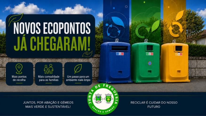 Novos Ecopontos em Aba&ccedil;&atilde;o e G&eacute;meos